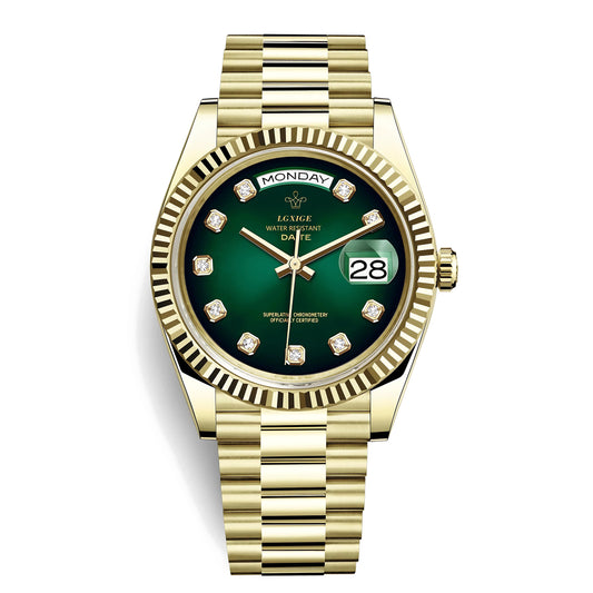 THE DATE - Gem Set Ombre Green