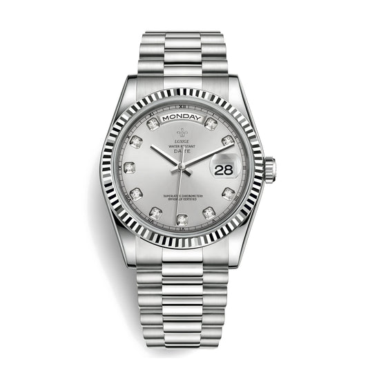 THE DATE - Gem Set Silver